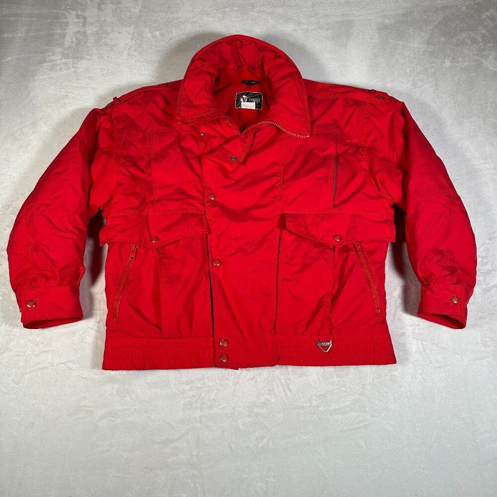Tyrolia by Head Winter Jacket Men Size L Full Zip Snap Ski Snow 70s 80s 90s VTG